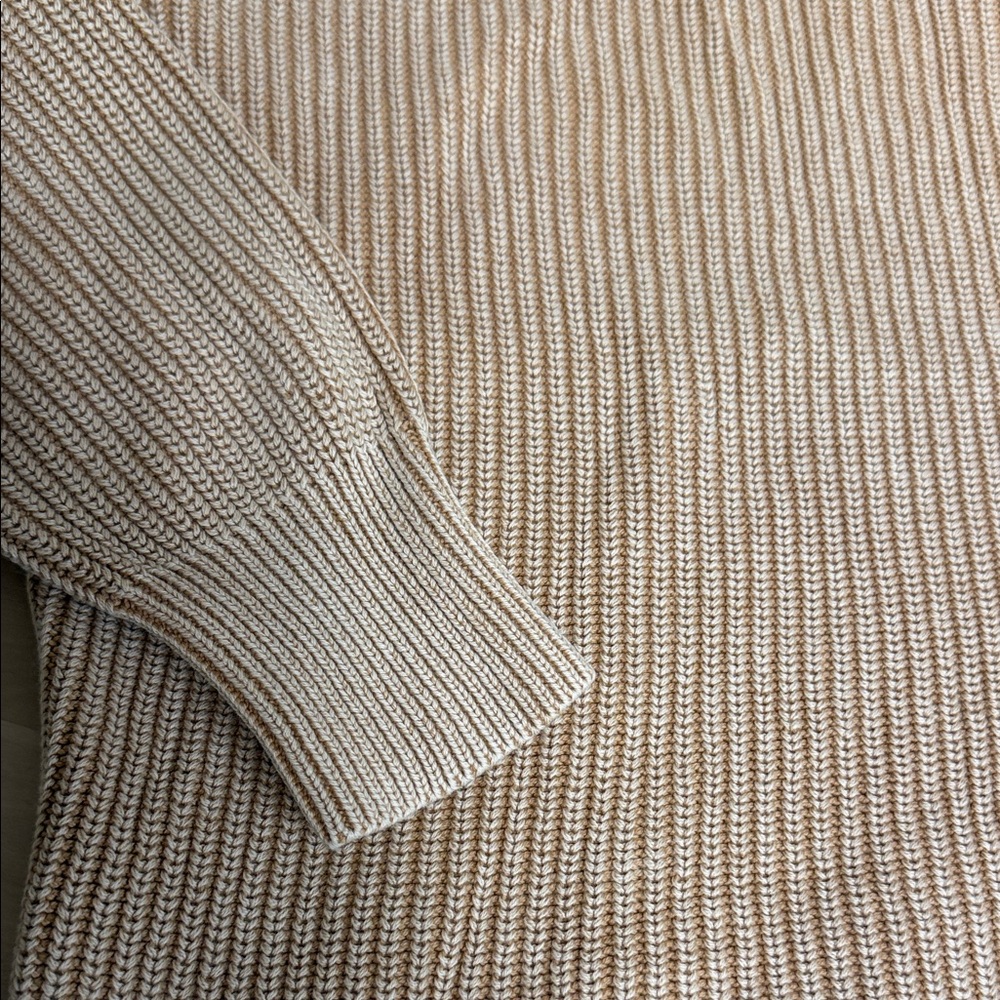 Goodthreads Women's Beige Ribbed Sweater - Picture 7 of 8